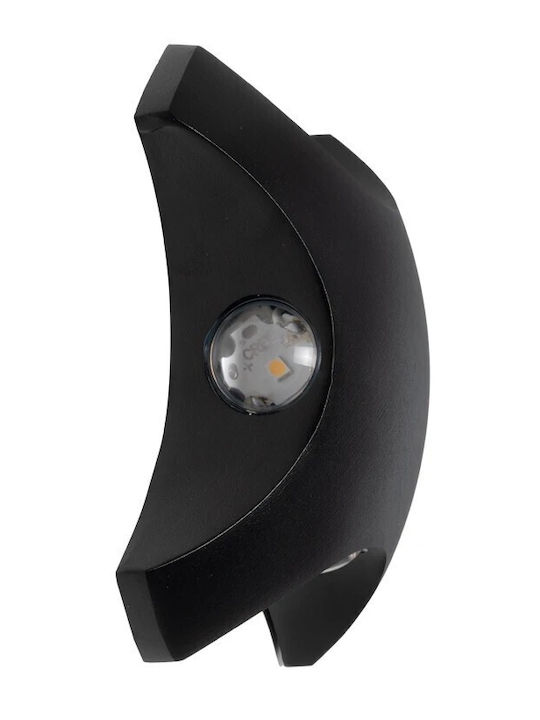 GloboStar Spark Wall-Mounted Outdoor LED Lighting IP65 8W With Warm White Light 14.5x5x14.5cm