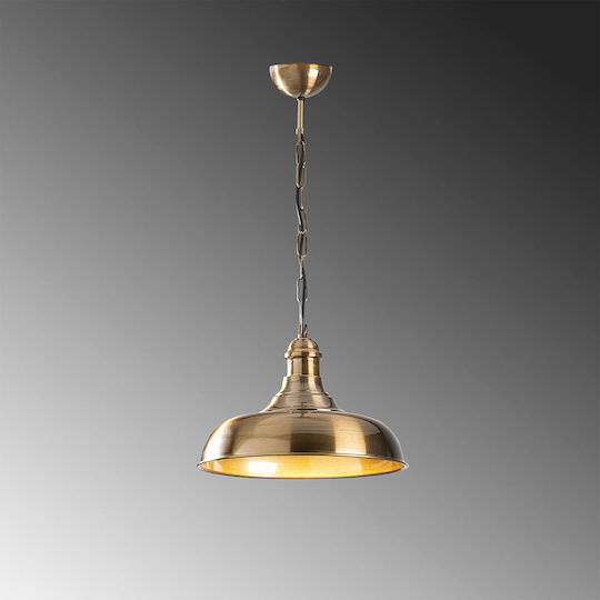 Opviq Berceste Pendant Light Gold with Socket E27 32x32x66cm