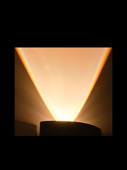 GloboStar Sixoad Επιτοίχιο Εξωτερικό Φωτιστικό LED IP65 4W με Θερμό Λευκό Φως 8.5x3.5x8εκ.