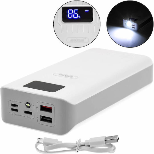 Andowl Q-cd701 Power Bank 40000mAh Weiß