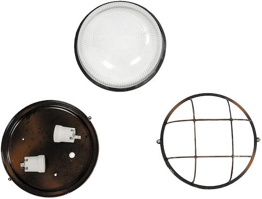 GloboStar Boatlight Wall-Mounted Outdoor Turtle Light E27 IP65 24x24x11εκ.