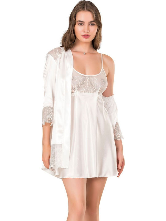 Moongirl Winter Women's Nightdress Ecru