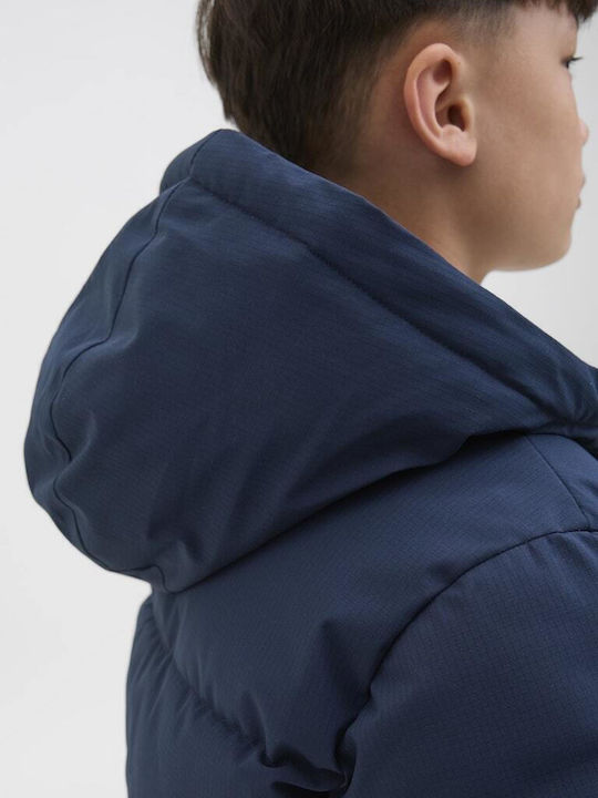 Kinder Steppjacke mit Kapuze Dark Blue