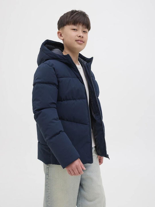 Kinder Steppjacke mit Kapuze Dark Blue