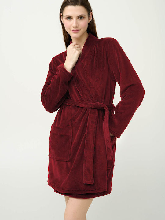 Vamp Winter Women's Fleece Robe Blue
