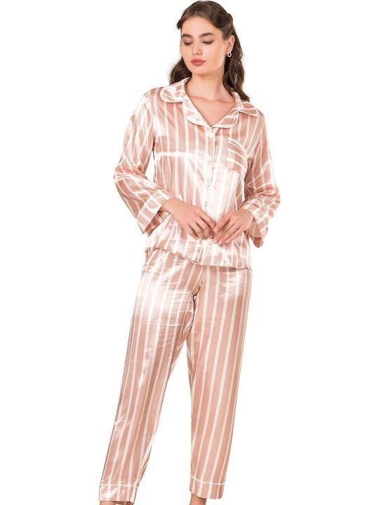 Moongirl Winter Women's Pyjama Set Salmon