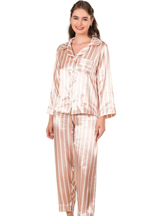 Moongirl Winter Women's Pyjama Set Salmon