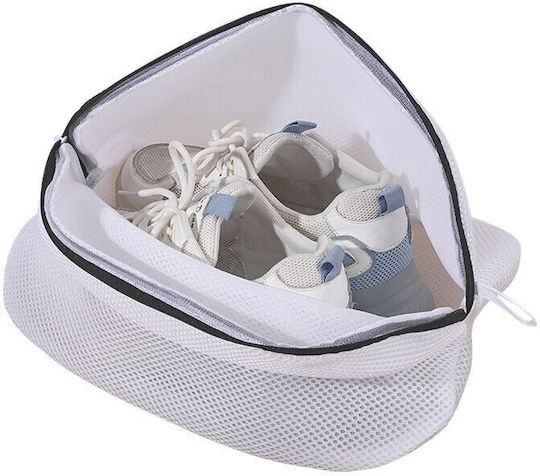 Flippy Sac Pentru Spălare și Uscare Pantofi Compatibil cu Mașina de Spălat Material Durabil 42 x 24 x 24 cm Alb