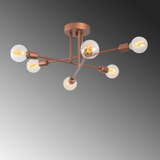 Asir Group Deckenleuchte 64cm Kupfer mit Fassung E27
