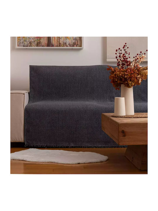Borea Velvet Three-Seater Sofa Throw Velvet 180x300cm Camel 032431188077