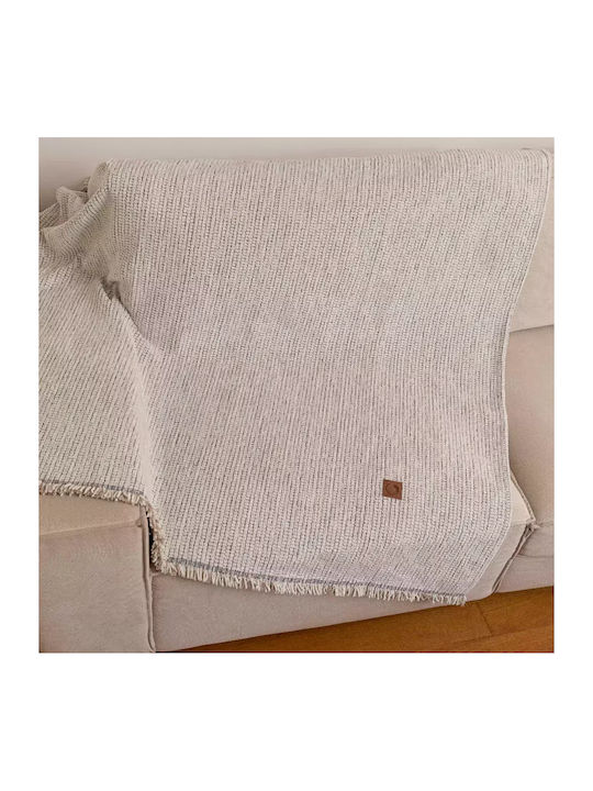 Borea Velvet Three-Seater Sofa Throw Velvet 180x300cm Camel 032431188077