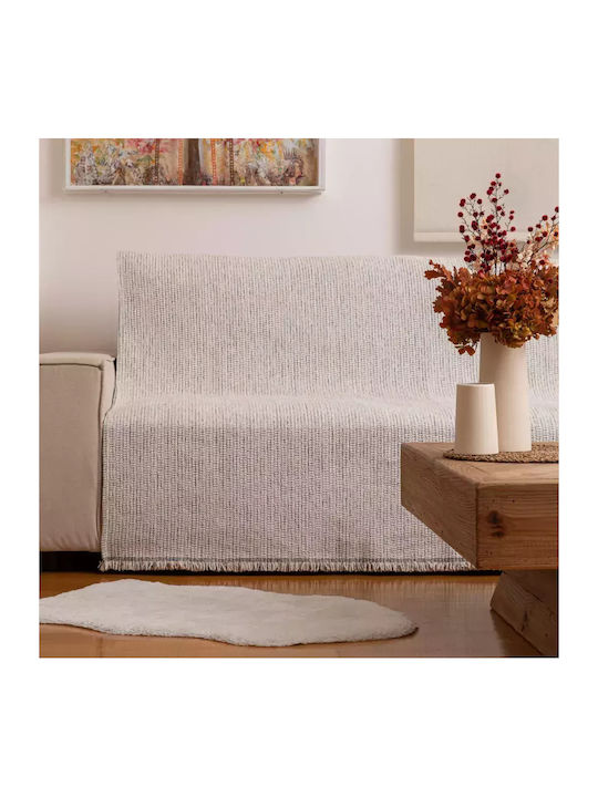 Borea Velvet Three-Seater Sofa Throw Velvet 180x300cm Camel 032431188077