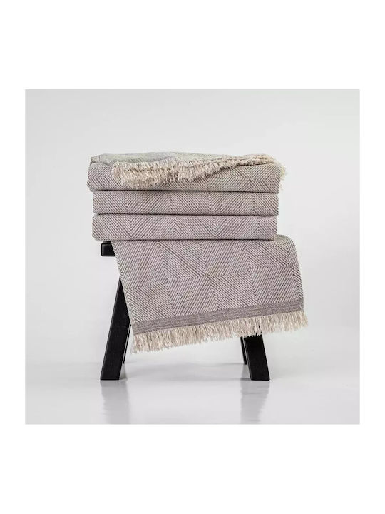 Borea Bari Ριχτάρι Πολυθρόνας Chenille 180x180εκ. Σπαγγί 032425121069