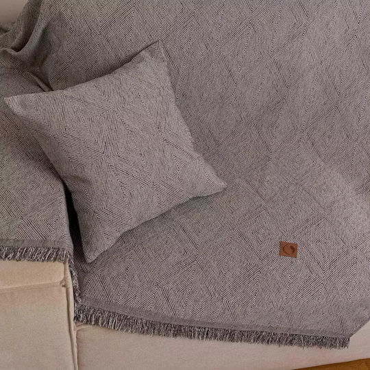 Borea Bari Ριχτάρι Διθέσιου Καναπέ Chenille 180x250εκ. Μπορντώ 032426101075