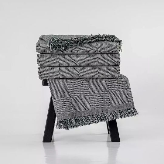 Borea Bari Ριχτάρι Διθέσιου Καναπέ Chenille 180x250εκ. Μπορντώ 032426101075