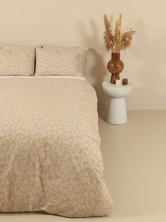 Sunshine Παπλωματοθήκη Βαμβακερή Μονή 170x250 Cotton Feelings 2052 2052 Beige