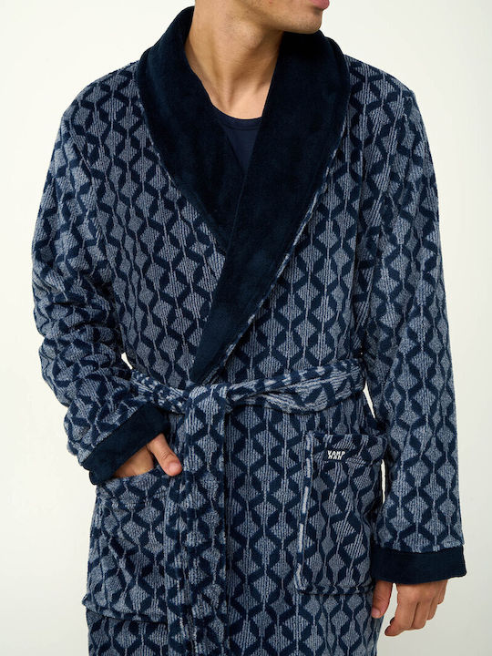 Vamp Winter Herren-Robe Blue