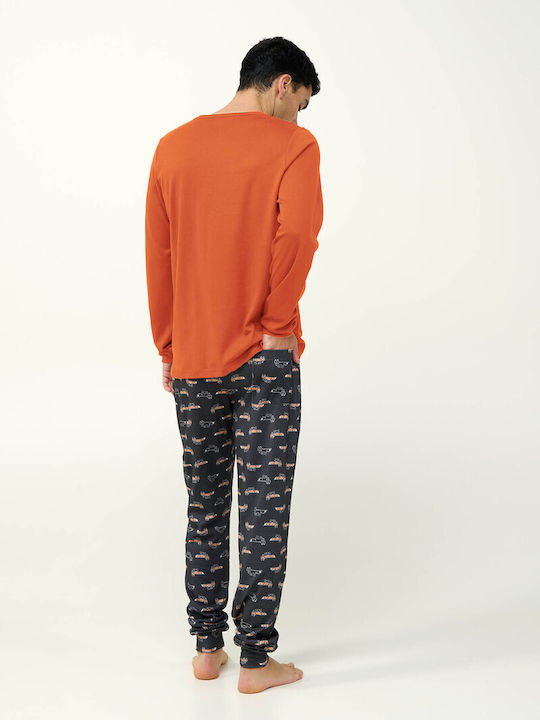 Vamp Men's Winter Pajamas Set Dark Gray