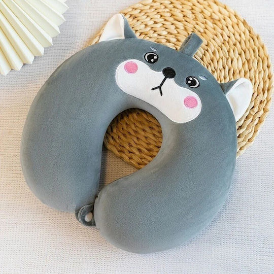 Μαξιλαράκι Ταξιδίου Memory Foam Γκρι