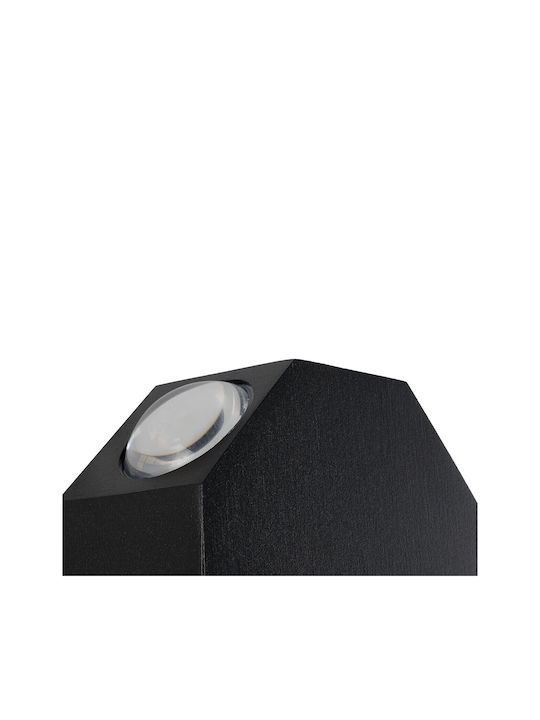 GloboStar Hikari Wall-Mounted Outdoor Lighting LED IP65 8W with Warm White Light Dimensions 10x4x10cm