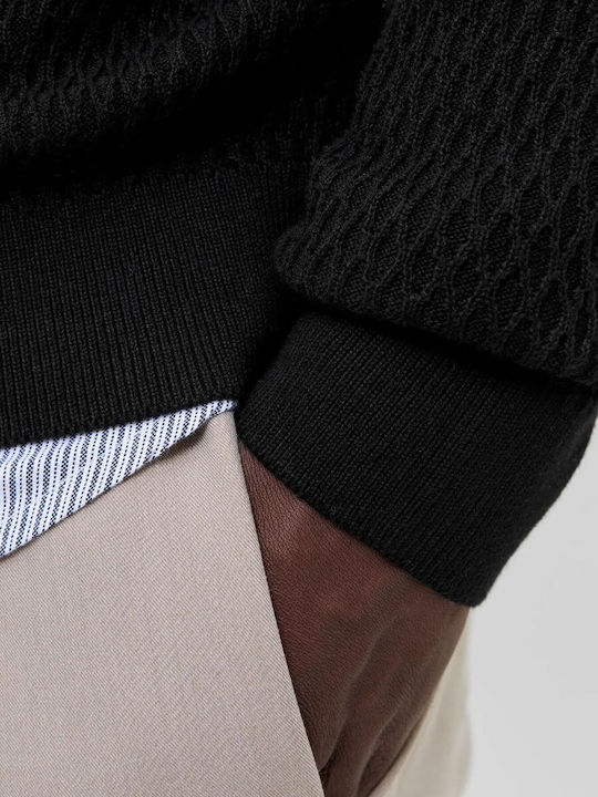Langarm-Pullover Black