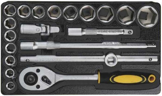 Bormann Pro BWR7100SET Tool Trolley with 5 Drawers and 66 Tools