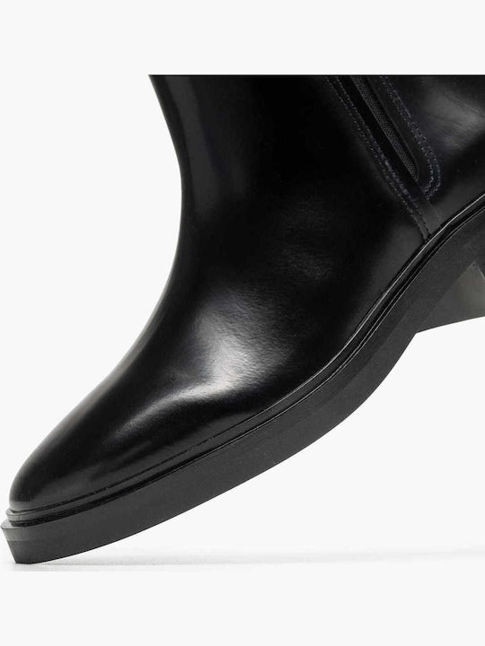 Leather Women's Ankle Boots Black