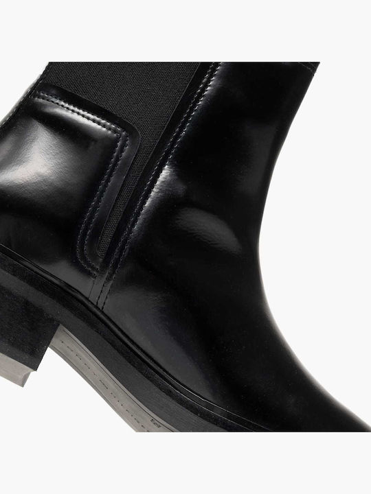 Leather Women's Ankle Boots Black