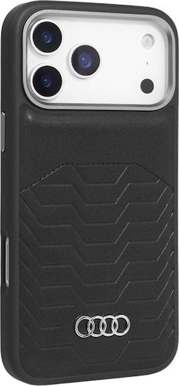 Audi Case Gt Synthetic Leather Magsafe Iphone 17 Pro Black Au-tpupcmip17p-gt/d3-bk