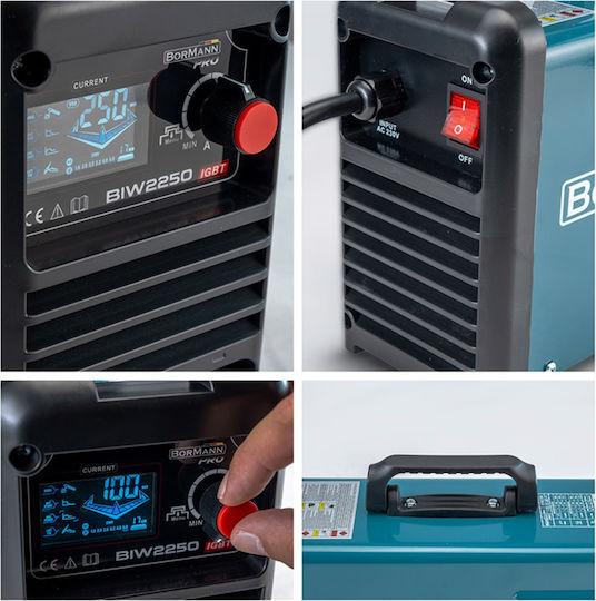 Bormann Pro Welding Machine Inverter TIG / MMA with Maximum Welding Current 250A and Duty Cycle 60%