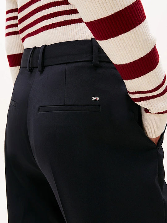 Damen Stoff Hose Blau