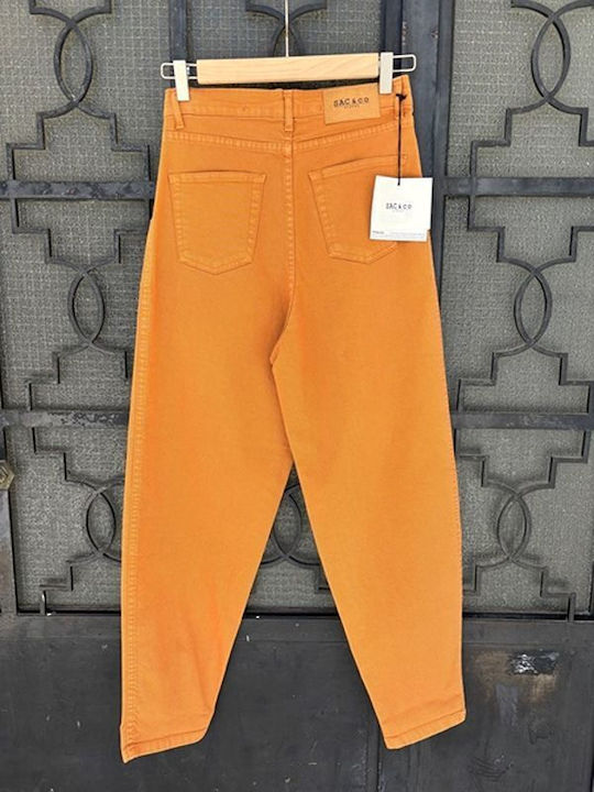 Women's Fabric Trousers Peaches
