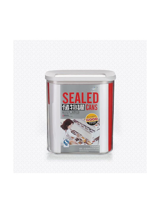 Box Getreide mit Deckel Kunststoff Transparent 1000ml