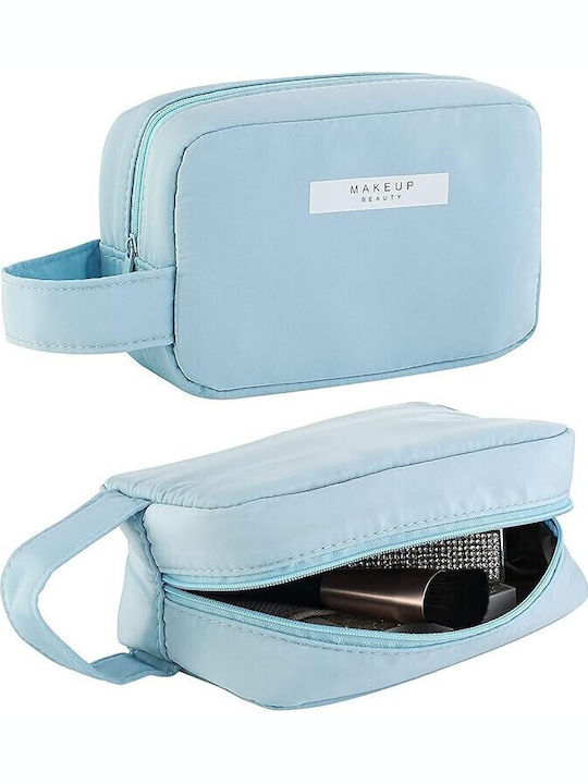 Flippy Cosmetic Bag Handle Waterproof Material 16 X 11 X 7 Cm Blue