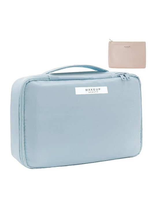 Geantă De Călătorie Flippy Cosmetice Articole De Toaletă Material Impermeabil 2 În 1 Buzunar Interior Detasabil 23 X 16 X 8 Cm Albastru