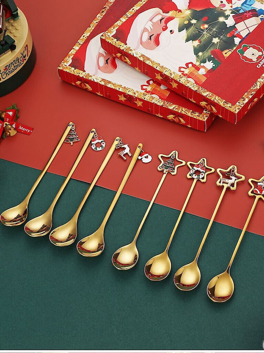 Set Earrings made of Steel Gold Plated