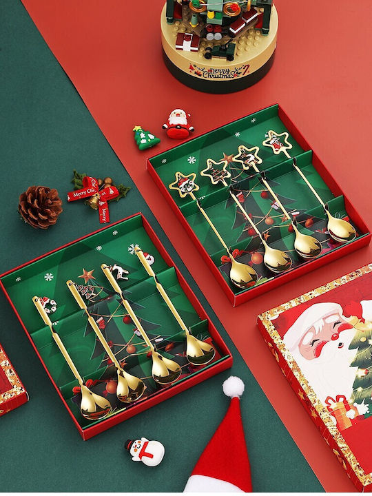 Set Earrings made of Steel Gold Plated