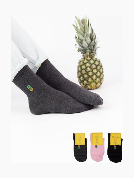 Trendy Pineapple Femei Șosete Multicolour 3Pachet Trendy Pineapple Femei Șosete Multicolour 3Pachet