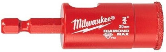 Milwaukee Ποτηροτρύπανο Διαμαντέ Υγρής/Ξηρής Κοπής με Διάμετρο 20mm