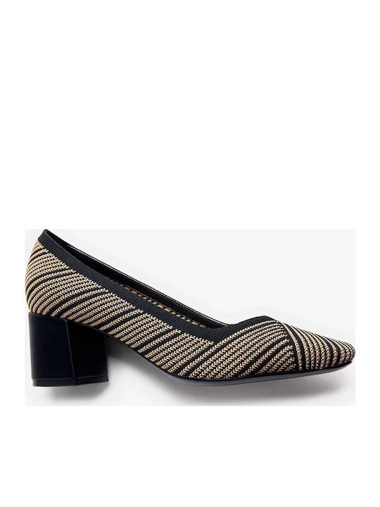 Pointed Toe Black Medium Heels