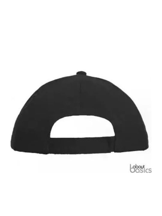 About Basics Kids' Hat Jockey Fabric Black