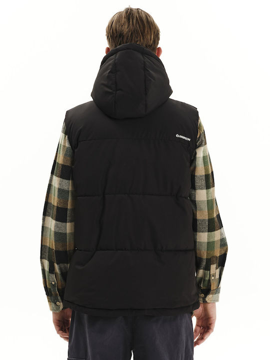 Sleeveless Winter Jacket Puffer Waterproof Black