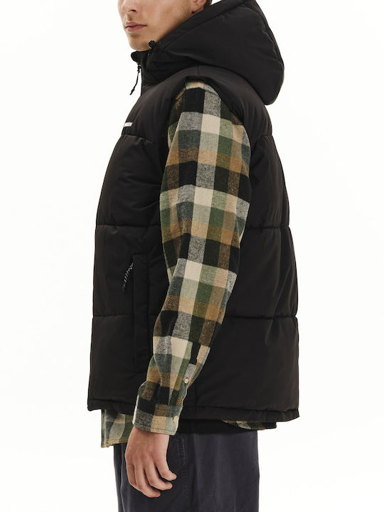 Sleeveless Winter Jacket Puffer Waterproof Black