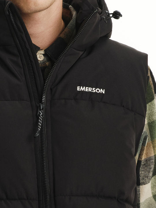 Sleeveless Winter Jacket Puffer Waterproof Black