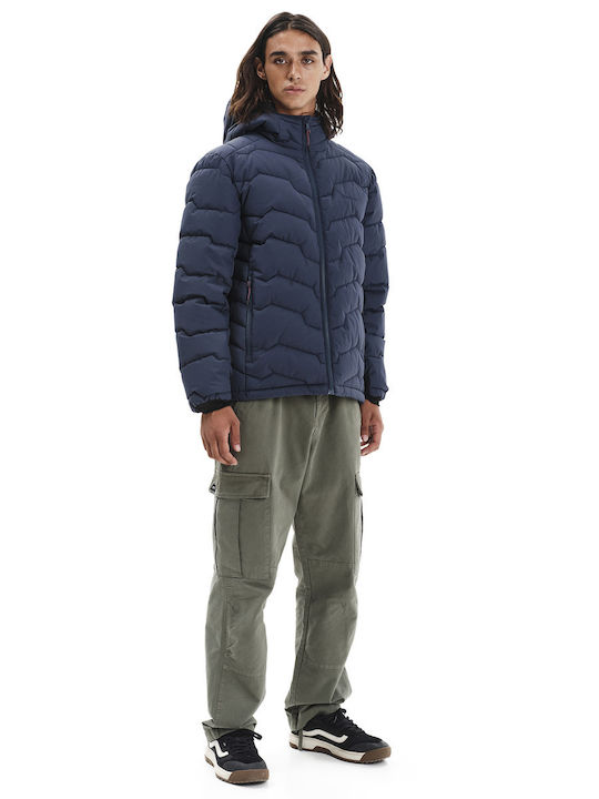Winter Jacke Puffer Wasserdicht Blau