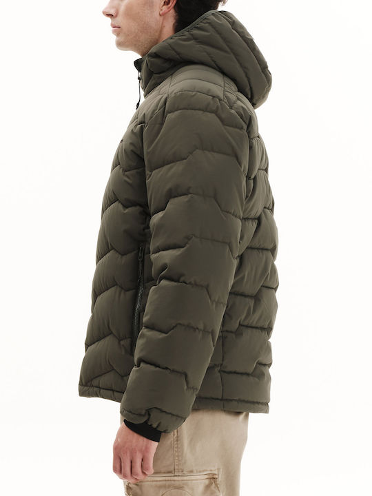 Geacă Barbat Puffer Waterproof Verde