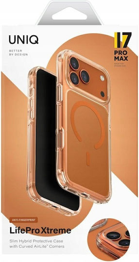 Uniq Lifepro Xtreme Umschlag Rückseite Kunststoff / Silikon Orange (iPhone 17 Pro Max)