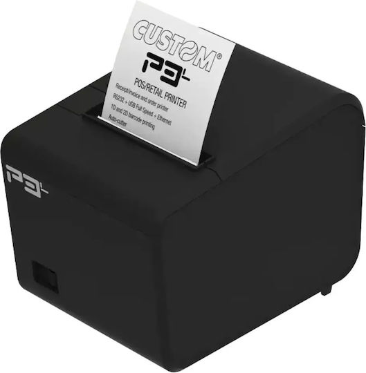 Custom P3 Термичен Принтер за касови бележки Етърнет / Сериен / USB