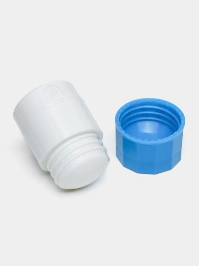 Cutie Multifuncțională Pentru Pastile Flippy 4 În 1 Pahar Pentru Apă Tăiere Zdrobire Depozitare Compactă Abs Lamă Din Oțel Inoxidabil Alb Albastru 8.7x6.2x4.1 Cm
