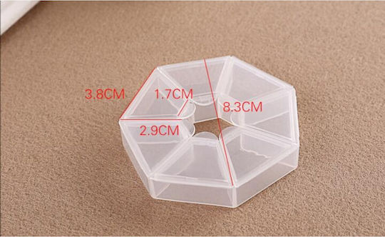 Medicine Organizer Box Days Week Flippy Plastic 7 Compartments Purple
